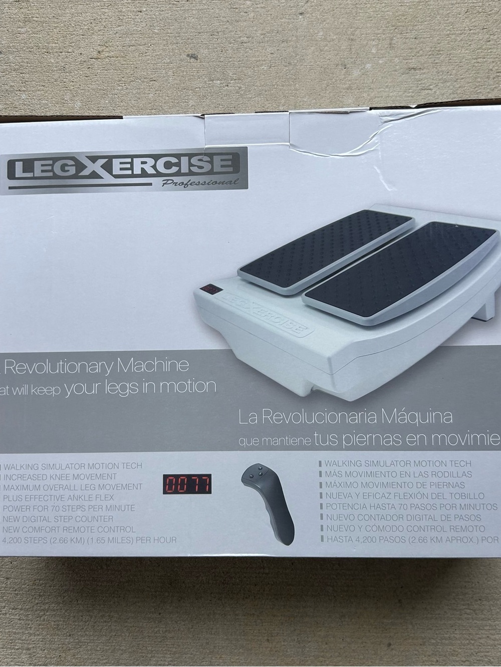 LegXercise Pro Seated Leg Exerciser Automatic Walking Simulator New Sealed